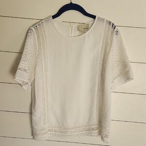 The Korner Lace Trim Top
